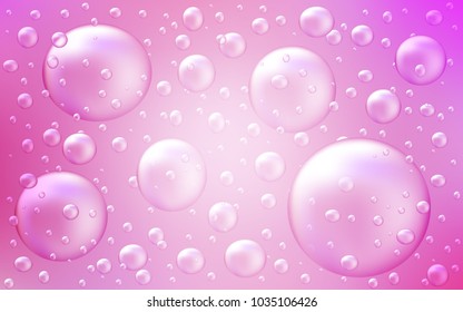 Light Pink vector pattern with spheres. Beautiful colored illustration with blurred circles in nature style. Beautiful design for your business natural advert.