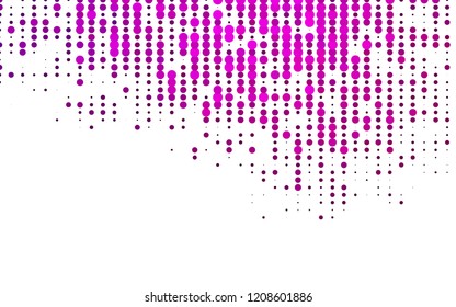 Light Pink vector pattern with spheres. Modern abstract illustration with colorful water drops. Template for your brand book.
