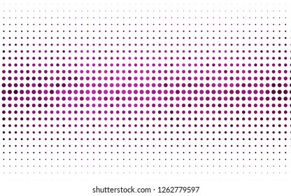 Light Pink vector pattern with spheres. Abstract illustration with colored bubbles in nature style. Pattern of water, rain drops.