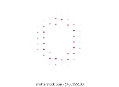 Light Pink vector pattern with spheres. Glitter abstract illustration with blurred drops of rain. Pattern of water, rain drops.