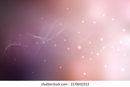 Light Pink vector pattern with spheres. Illustration with set of shining colorful abstract circles. The pattern can be used for aqua ad, booklets.