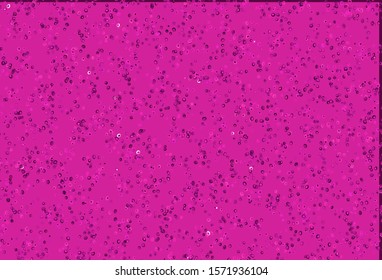 Light Pink vector pattern with spheres. Modern abstract illustration with colorful water drops. Design for posters, banners.