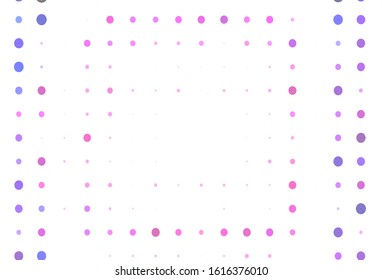 Light Pink vector pattern with spheres. Blurred decorative design in abstract style with bubbles. Design for your business advert.