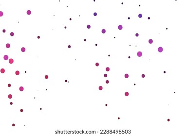 Light Pink vector pattern with spheres. Beautiful colored illustration with blurred circles in nature style. Completely new template for your brand book.