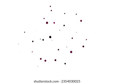 Light Pink vector pattern with spheres. Blurred bubbles on abstract background with colorful gradient. Design for business adverts.