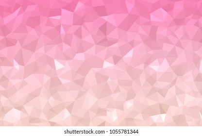 Light Pink vector Pattern.  triangular template. Geometric sample. Repeating routine with triangle shapes. New texture for your design. Pattern can be used for background.