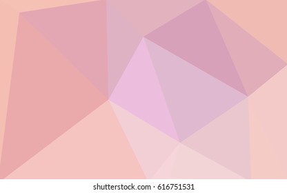 Light Pink vector Pattern.  triangular template. Geometric sample. Repeating routine with triangle shapes. New texture for your design. Pattern can be used for background.
