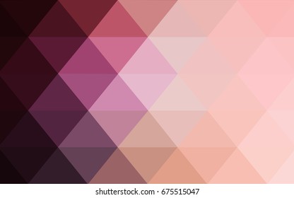 Light Pink vector Pattern.  triangular template. Geometric sample. Repeating routine with triangle shapes. New texture for your design. Pattern can be used for background.