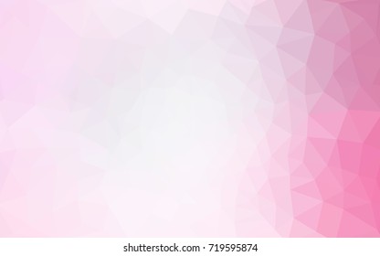 Light Pink vector Pattern.  triangular template. Geometric sample. Repeating routine with triangle shapes. New texture for your design. Pattern can be used for background.