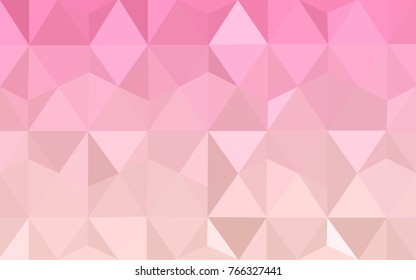 Light Pink vector Pattern.  triangular template. Geometric sample. Repeating routine with triangle shapes. New texture for your design. Pattern can be used for background.