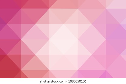 Light Pink vector polygon abstract backdrop. Elegant bright polygonal illustration with gradient. Brand new design for your business.