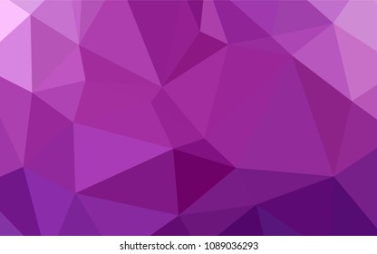 Light Pink vector polygon abstract backdrop. Creative illustration in halftone style with gradient. A completely new design for your business.