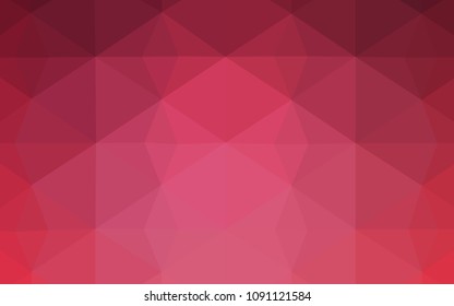 Light Pink vector polygon abstract layout. Creative geometric illustration in Origami style with gradient. New template for your brand book.