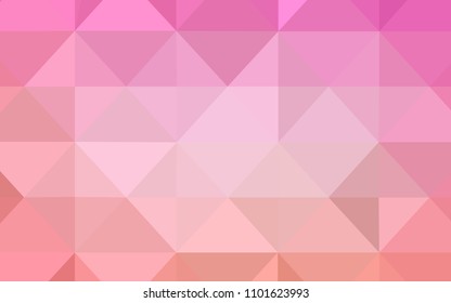 Light Pink vector polygon abstract layout. A completely new color illustration in a polygonal style. Brand new style for your business design.