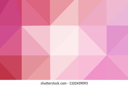 Light Pink vector polygon abstract backdrop. A sample with polygonal shapes. That new template can be used for your brand book.