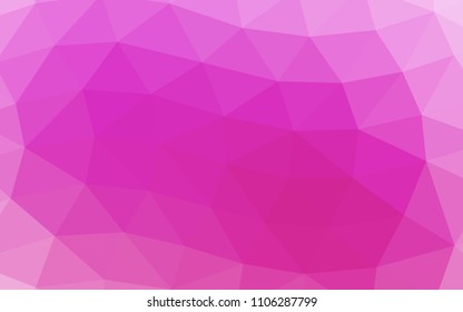 Light Pink vector polygon abstract polygon abstract. Creative illustration in halftone style with gradient. The template can be used as a background for cell phones.