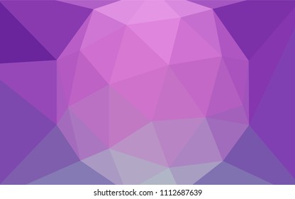 Light Pink vector polygon abstract layout. A completely new color illustration in a polygonal style. Textured pattern for your backgrounds.