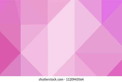 Light Pink vector polygon abstract layout. Geometric illustration in Origami style with gradient.  Brand-new style for your business design.