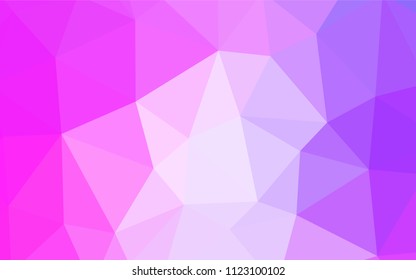 Light Pink vector polygon abstract layout. Geometric illustration in Origami style with gradient.  Textured pattern for your backgrounds.