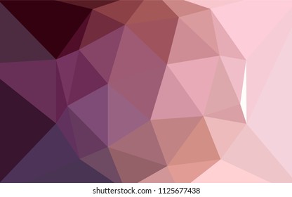 Light Pink vector polygon abstract background. Modern abstract illustration with triangles. A completely new design for your leaflet.