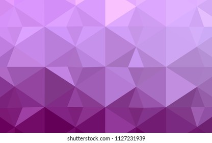 Light Pink vector polygon abstract background. Creative geometric illustration in Origami style with gradient. Triangular pattern for your business design.