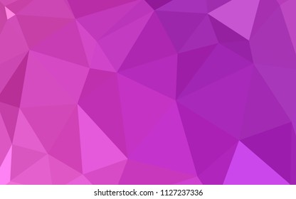Light Pink vector polygon abstract backdrop. Modern abstract illustration with triangles. Triangular pattern for your design.