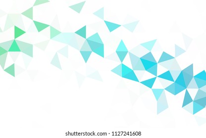 Light Pink vector polygon abstract background. Colorful abstract illustration with triangles. A completely new design for your leaflet.