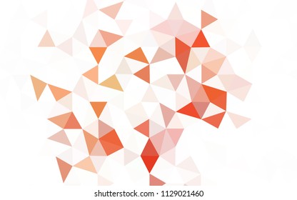 Light Pink vector polygon abstract background. Glitter abstract illustration with an elegant triangles. Template for cell phone's backgrounds.