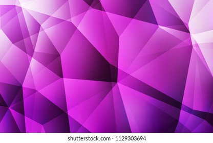 Light Pink vector polygon abstract background. A sample with polygonal shapes. A completely new design for your leaflet.