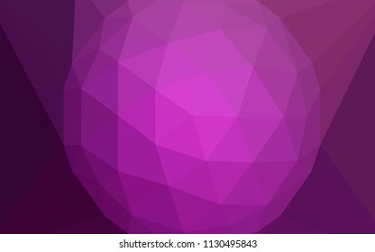 Light Pink vector polygon abstract background with a gem in a centre. Illustration in halftone style with triangles. A new texture for your web site.