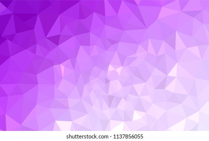 Light Pink vector polygon abstract background. Colorful illustration in polygonal style with gradient. A completely new design for your leaflet.