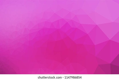 Light Pink vector polygon abstract backdrop. A completely new color illustration in a vague style. The textured pattern can be used for background.