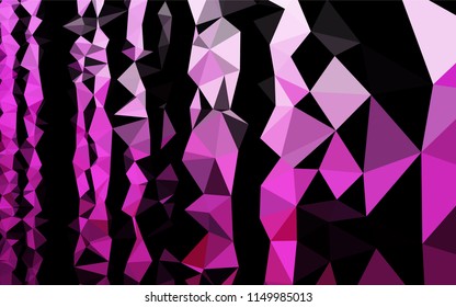 Light Pink vector polygon abstract background. A completely new color illustration in a vague style. The textured pattern can be used for background.