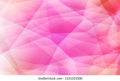Light Pink vector polygon abstract backdrop. Creative illustration in halftone style with triangles. Triangular pattern for your design.