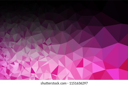 Light Pink vector polygon abstract layout. A sample with polygonal shapes. The elegant pattern can be used as part of a brand book.