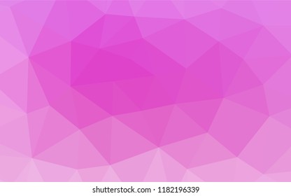 Light Pink vector polygon abstract backdrop. A completely new color illustration in a vague style. A completely new template for your business design.
