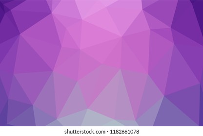Light Pink vector polygon abstract backdrop. Elegant bright polygonal illustration with gradient. The template for cell phone's backgrounds.
