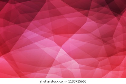 Light Pink vector polygon abstract layout. A completely new color illustration in a polygonal style. New template for your brand book.