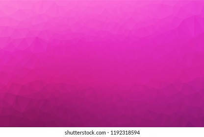 Light Pink vector polygon abstract background. Shining illustration, which consist of triangles. The polygonal design can be used for your web site.