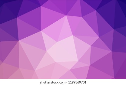 Light Pink vector polygon abstract background. Colorful abstract illustration with triangles. Triangular pattern for your design.