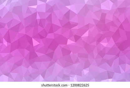 Light Pink vector polygon abstract backdrop. Creative illustration in halftone style with triangles. New template for your brand book.