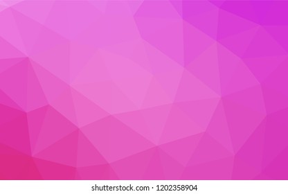 Light Pink vector polygon abstract background. Modern geometrical abstract illustration with gradient. Triangular pattern for your business design.