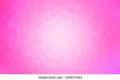 Light Pink vector polygon abstract background. A completely new color illustration in a polygonal style. Textured pattern for your backgrounds.