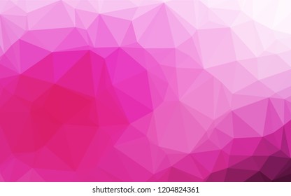 Light Pink vector polygon abstract background. Creative geometric illustration in Origami style with gradient. Brand new style for your business design.