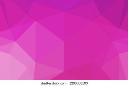 Light Pink vector polygon abstract background. Colorful illustration in abstract style with gradient. Brand new design for your business.