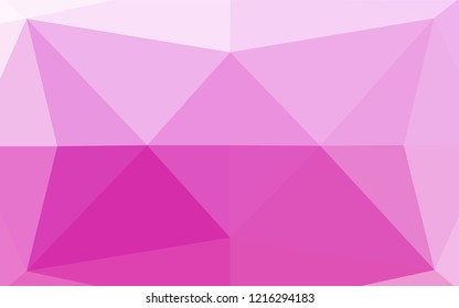 Light Pink vector polygon abstract layout. Modern geometrical abstract illustration with gradient. A completely new design for your business.