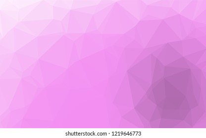 Light Pink vector polygon abstract backdrop. Creative geometric illustration in Origami style with gradient. Brand new design for your business.
