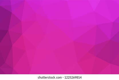 Light Pink vector polygon abstract layout. Brand new colored illustration in blurry style with gradient. The polygonal design can be used for your web site.