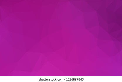 Light Pink vector polygon abstract background. Triangular geometric sample with gradient.  A completely new template for your business design.