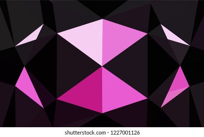 Light Pink vector polygon abstract backdrop. Modern geometrical abstract illustration with gradient. The textured pattern can be used for background.
